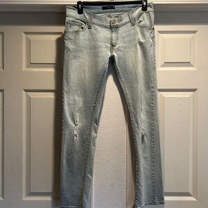 Levis 504 women Jeans light Low Denim Classic Straight Zip Mid Rise